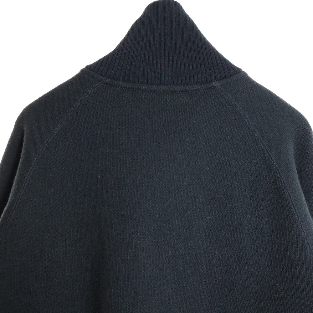LACOSTE(ラコステ) ロゴ ワッペン ハーフジップ ニット セーター ブラック