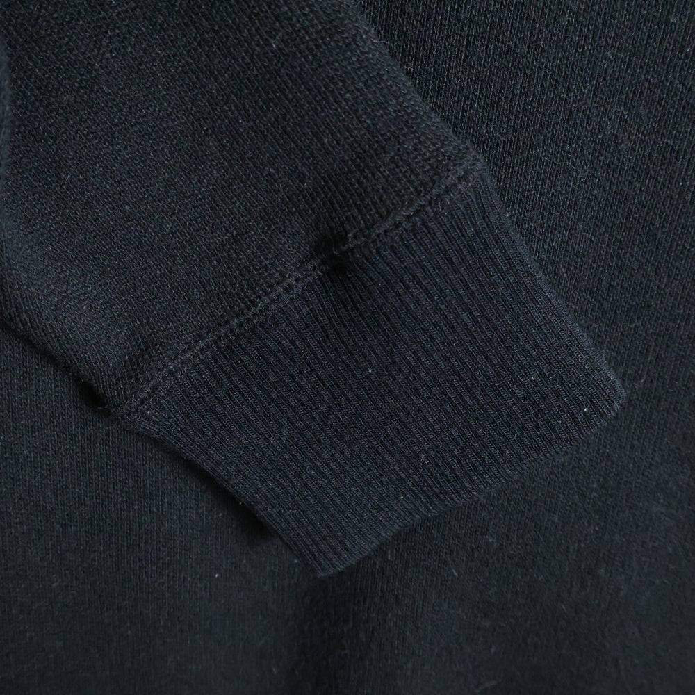 LACOSTE(ラコステ) ロゴ ワッペン ハーフジップ ニット セーター ブラック