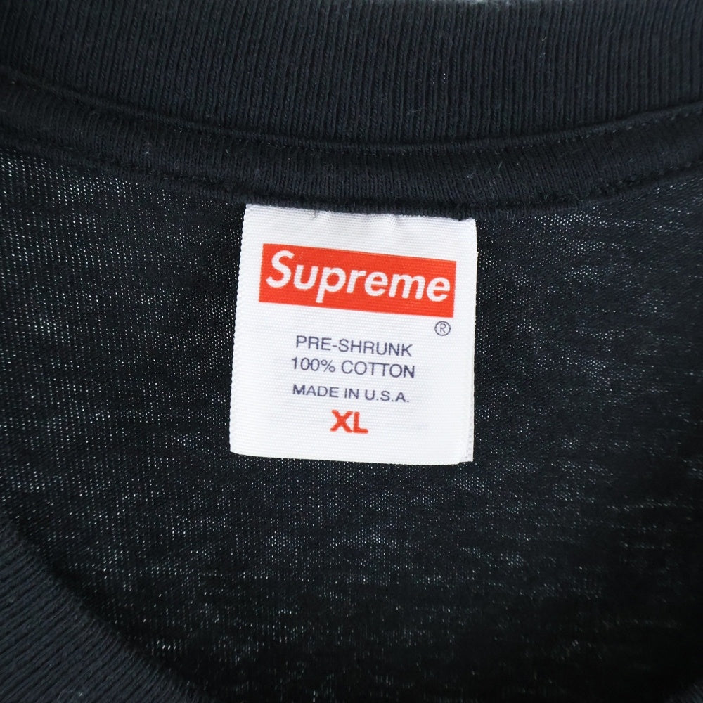 SUPREME(シュプリーム) 24SS ×Alice Coltrane Satchidananda Tee アリス コルトレーン サッチダーナンダ 半袖Tシャツ カットソー ブラック