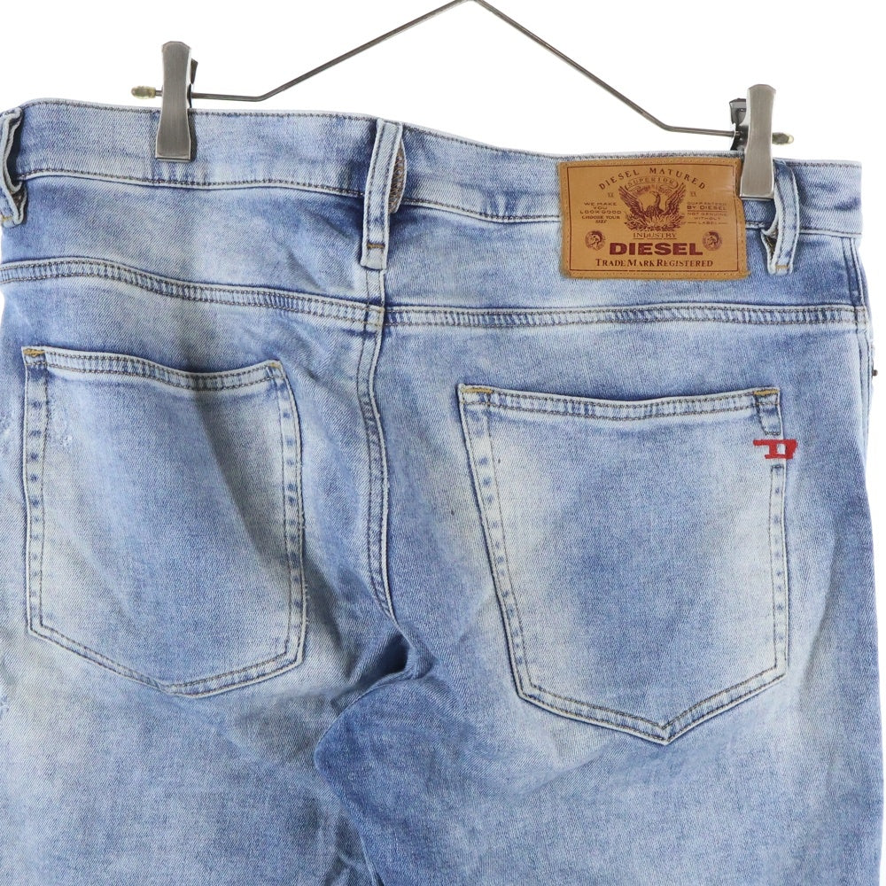 DIESEL(ディーゼル) D-REEFT-Y-T ダメージ加工 スリムフィット ストレッチ スキニーデニムパンツ インディゴ A01458