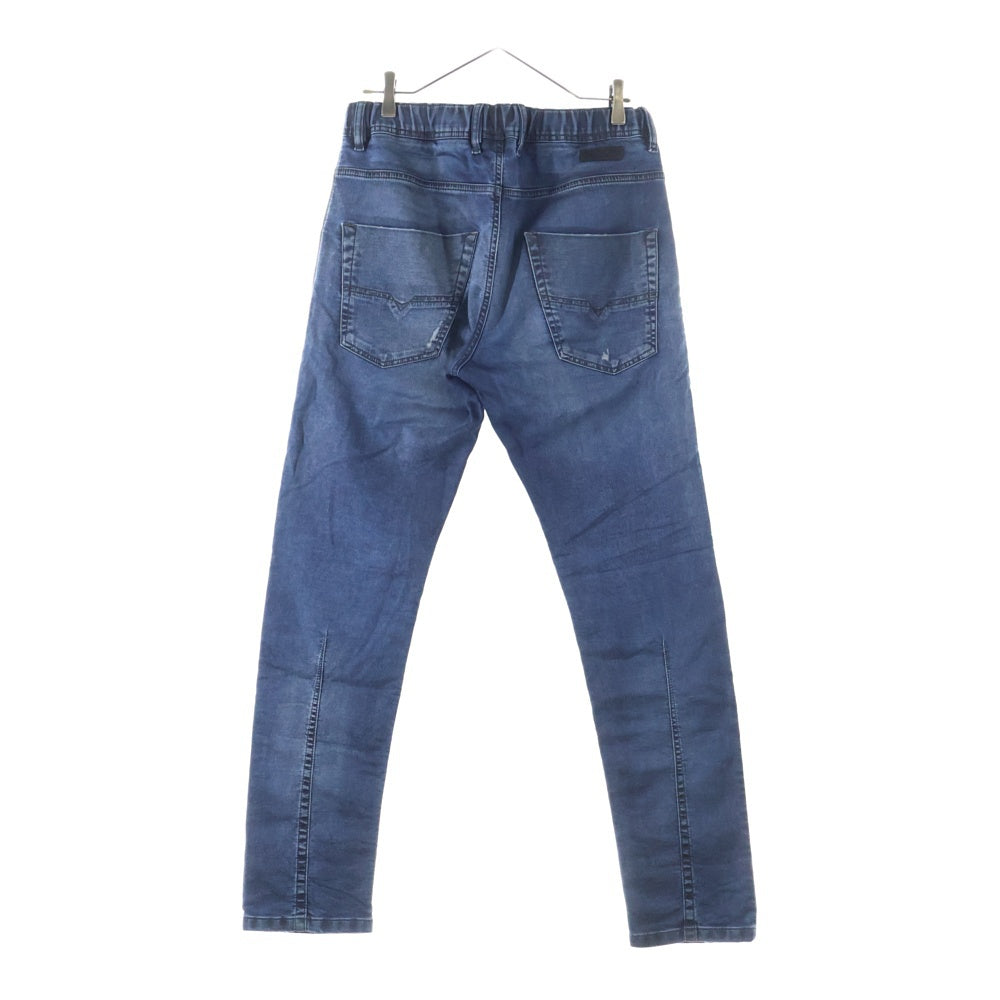 DIESEL(ディーゼル) KROOLEY-NE ヴィンテージ加工 ドローコード リブウエスト ストレッチ デニムパンツ インディゴ 00CYKI