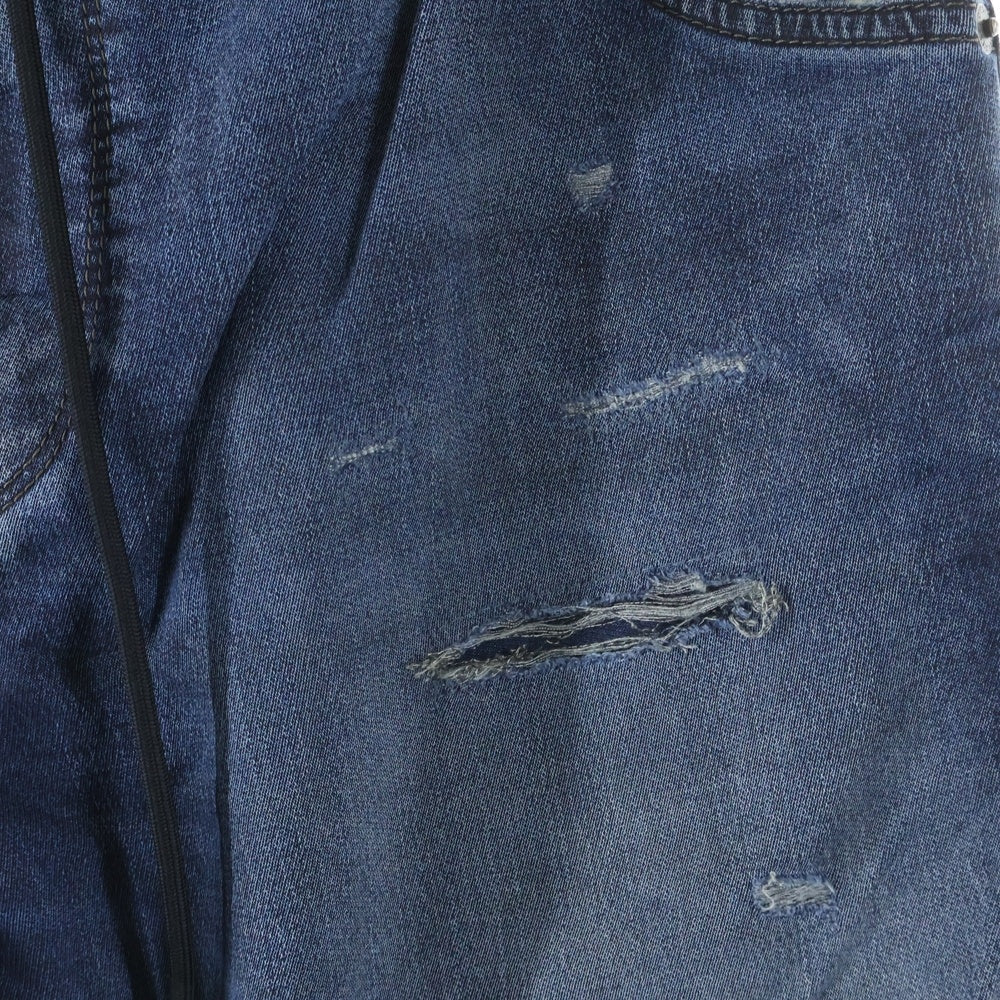 DIESEL(ディーゼル) KROOLEY-NE ヴィンテージ加工 ドローコード リブウエスト ストレッチ デニムパンツ インディゴ 00CYKI