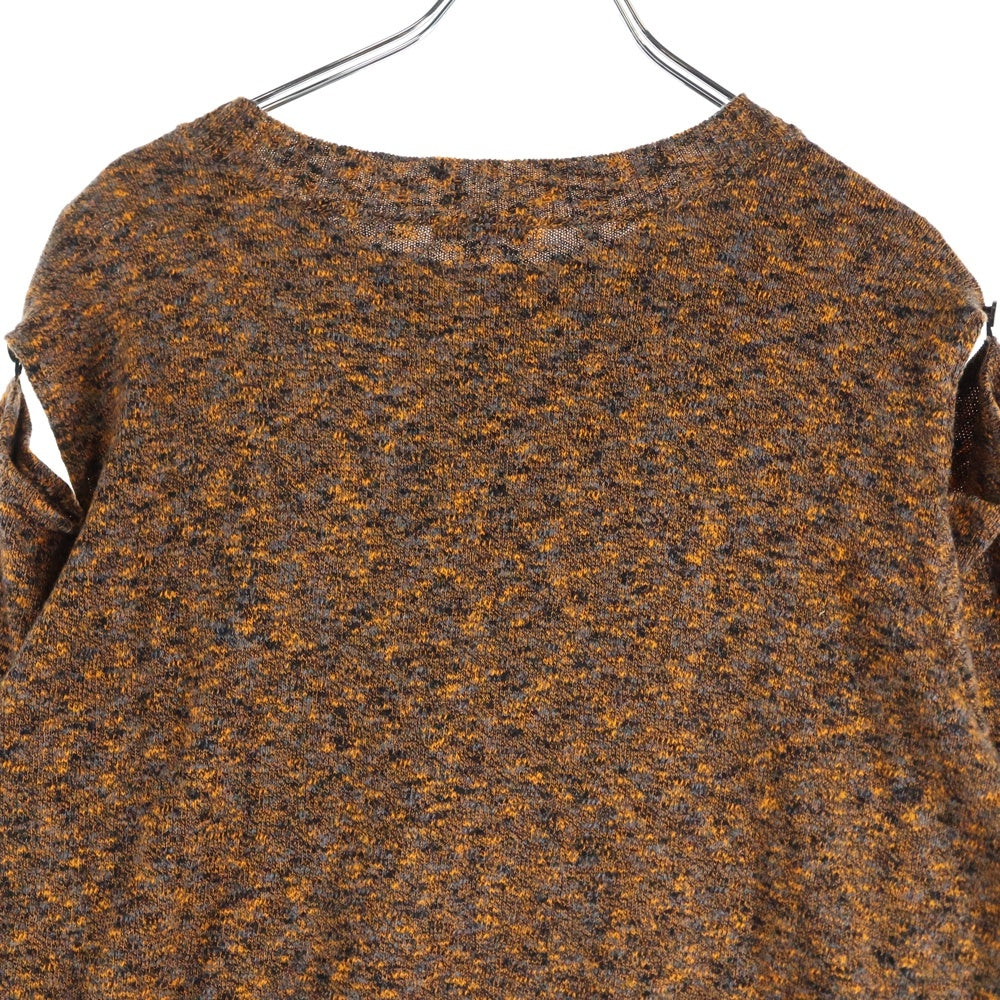 SueUNDERCOVER(スーアンダーカバー) 21SS カシミヤ混 オフショル長袖ニット セーター レディース オレンジ SU1A1902