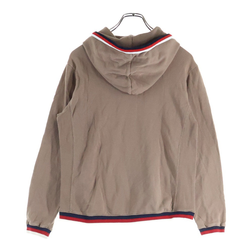UNDERCOVER(アンダーカバー) トリコカラー フロントロゴエンブロイダリー プルオーバーフーディー パーカー スウェット ブラウン UCS1806