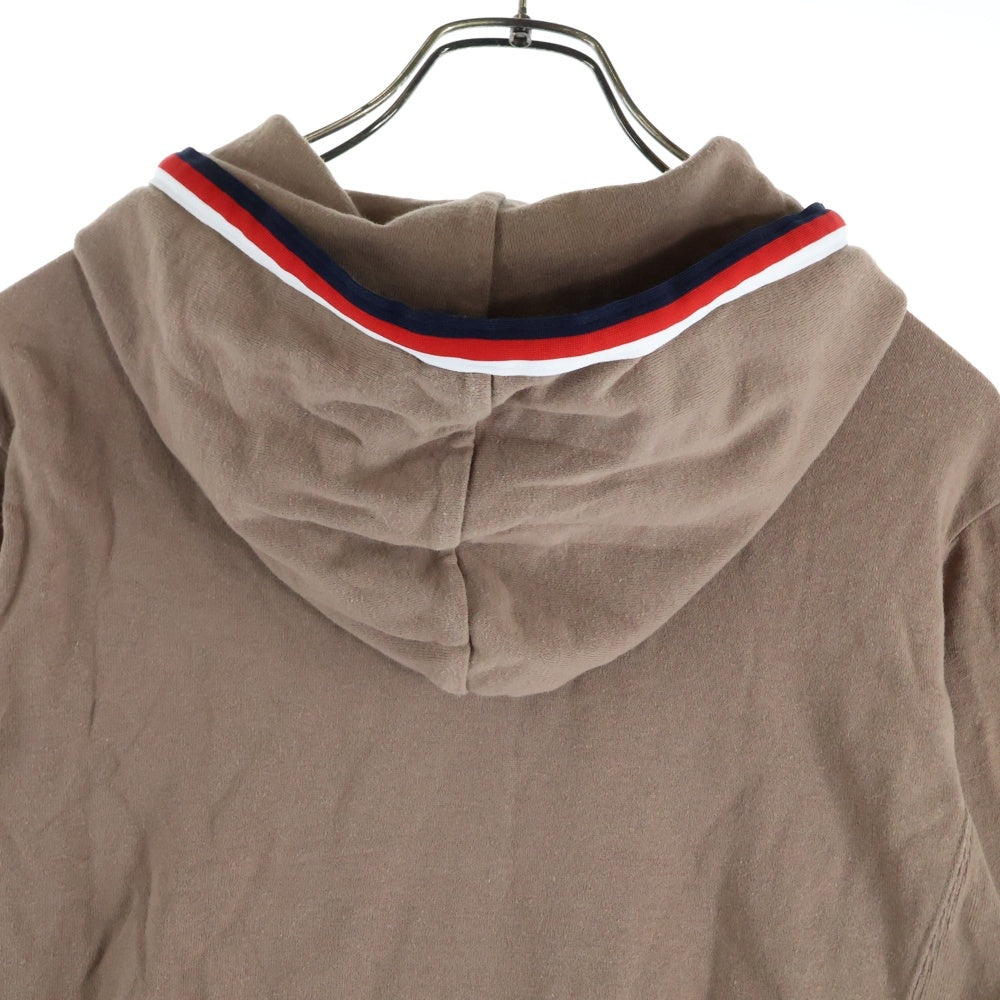 UNDERCOVER(アンダーカバー) トリコカラー フロントロゴエンブロイダリー プルオーバーフーディー パーカー スウェット ブラウン UCS1806