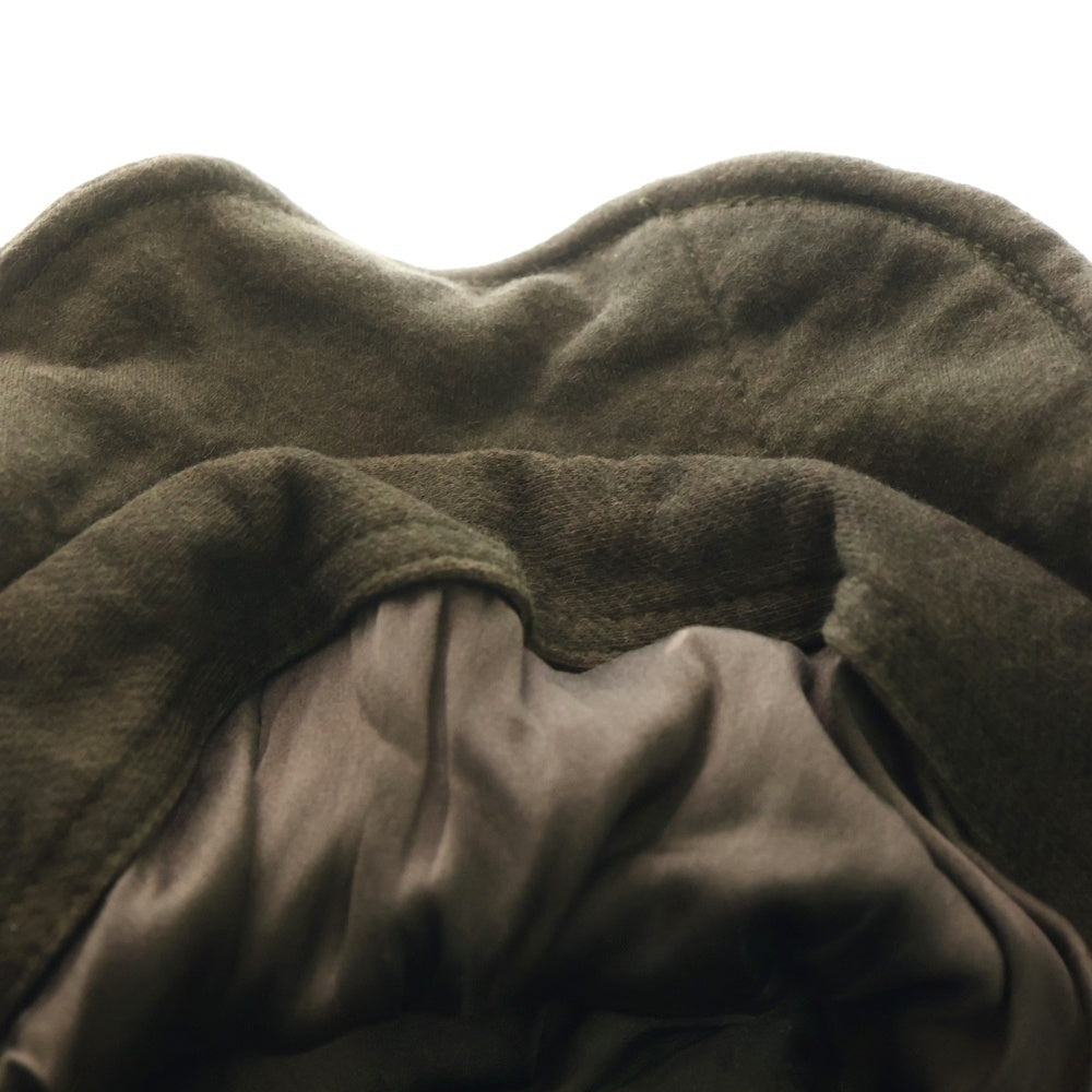 14th Addiction(フォーティースアディクション) ツギハギ コットン キャスケット 帽子 カーキ