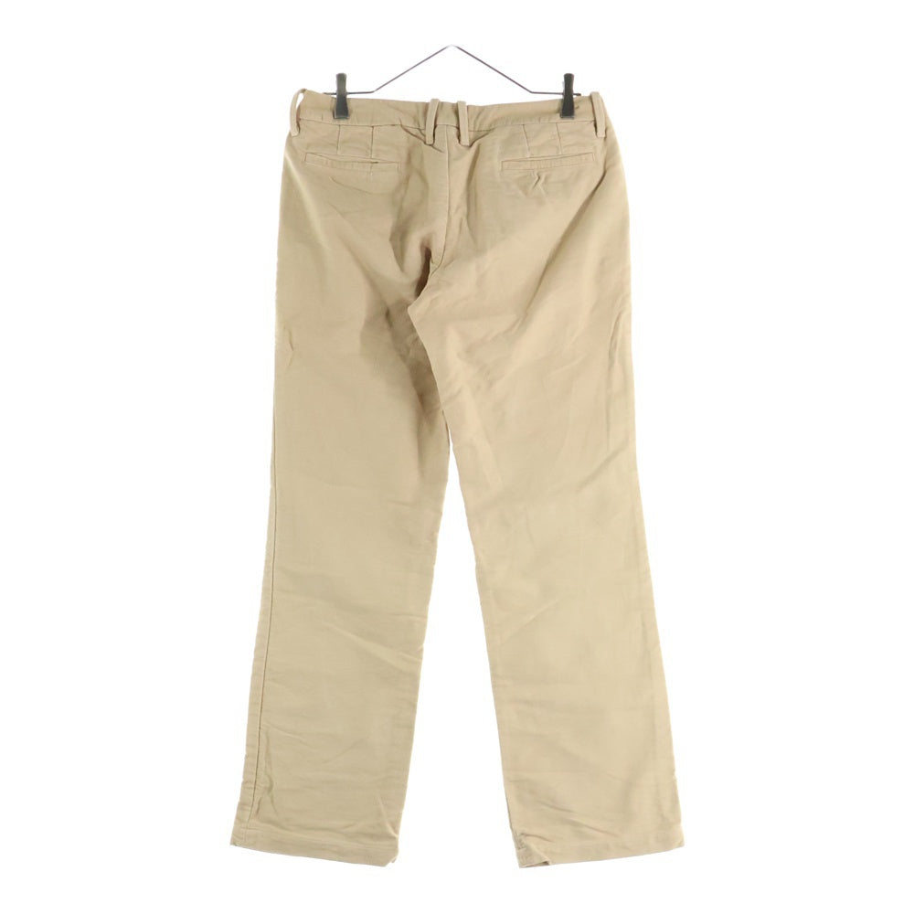 NO BRAND(ノーブランド) R by 45RPM (アールバイフォーティーアールピーエム) コットン ストレートワイドパンツ レディース ベージュ