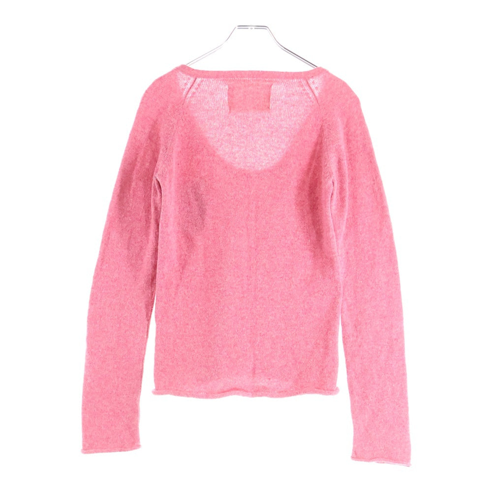 KAPITAL(キャピタル) オープンネック ウールニットセーター レディース ピンク