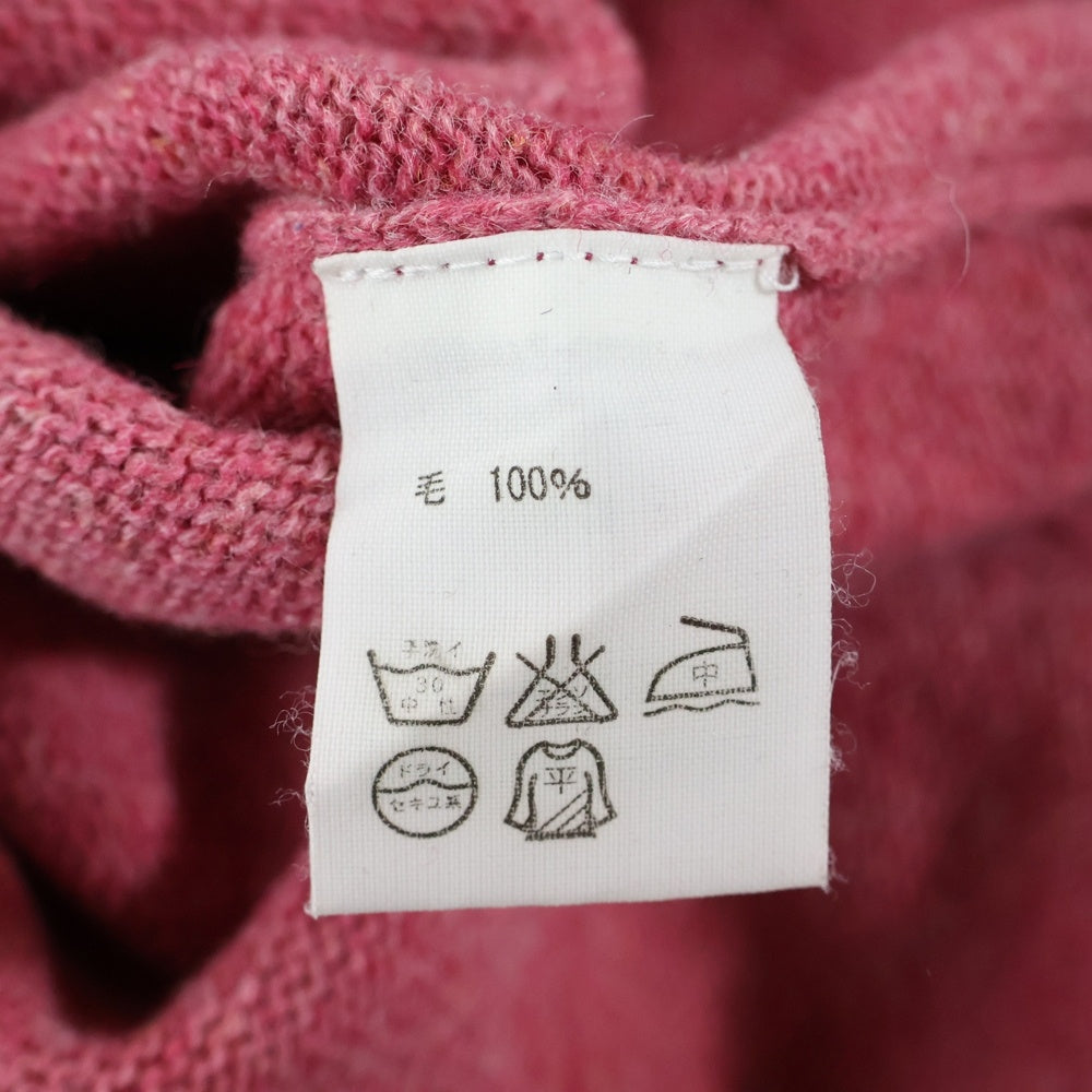 KAPITAL(キャピタル) オープンネック ウールニットセーター レディース ピンク