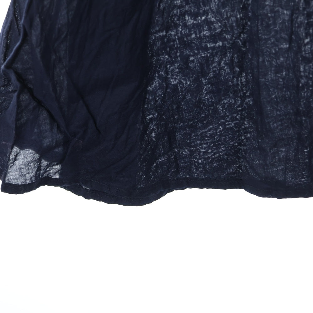 NO BRAND(ノーブランド) R by 45RPM (アールバイフォーティーアールピーエム) コットン ロングスリーブワンピース ドレス レディース ネイビー