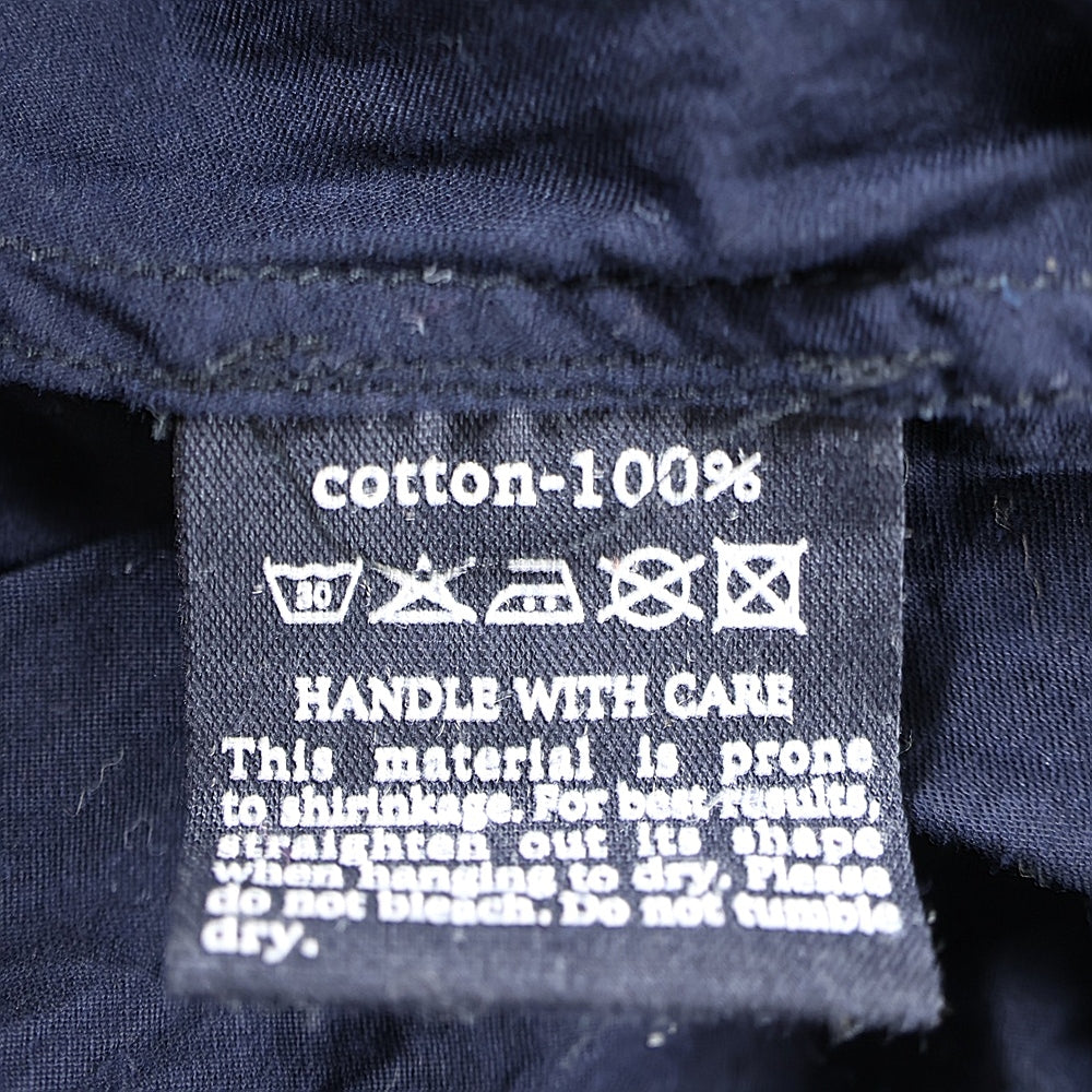 NO BRAND(ノーブランド) R by 45RPM (アールバイフォーティーアールピーエム) コットン ロングスリーブワンピース ドレス レディース ネイビー