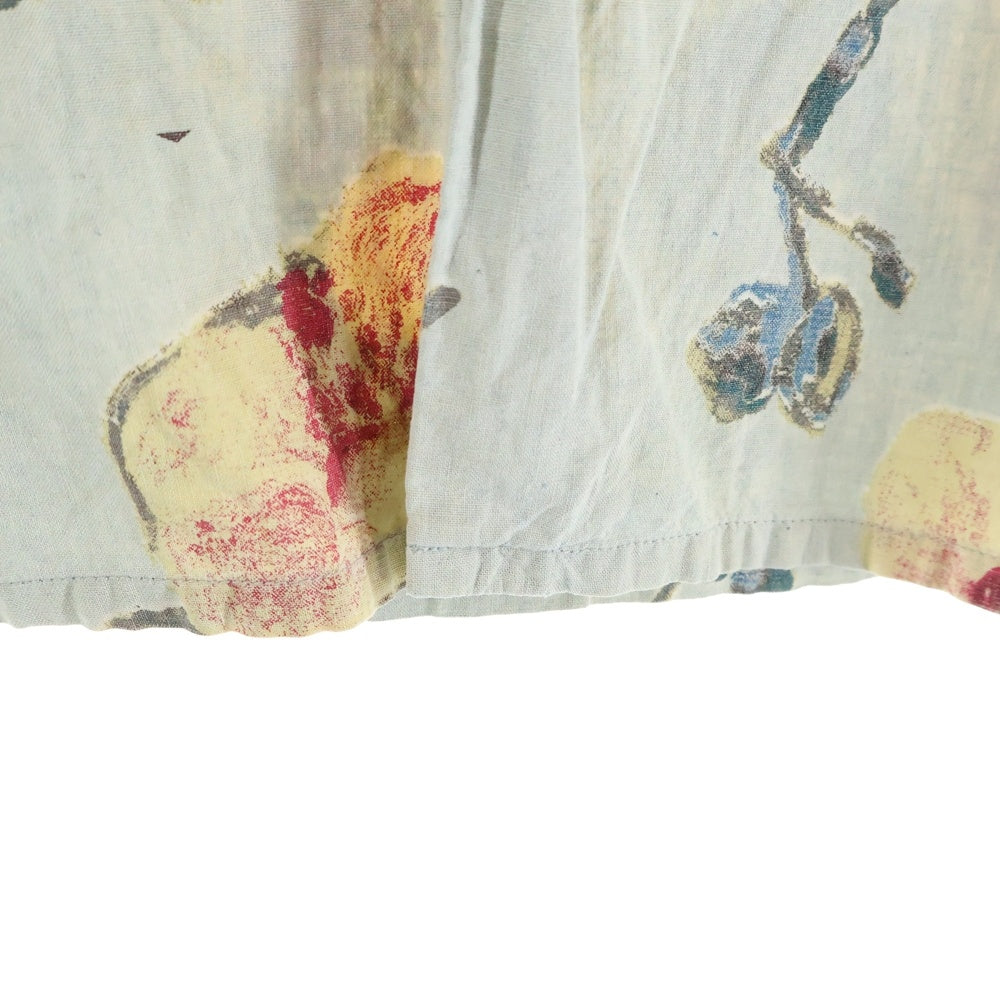 NO BRAND(ノーブランド) R by 45RPM (アールバイフォーティーアールピーエム) 花柄 オープンカラーシャツ レディース グレー