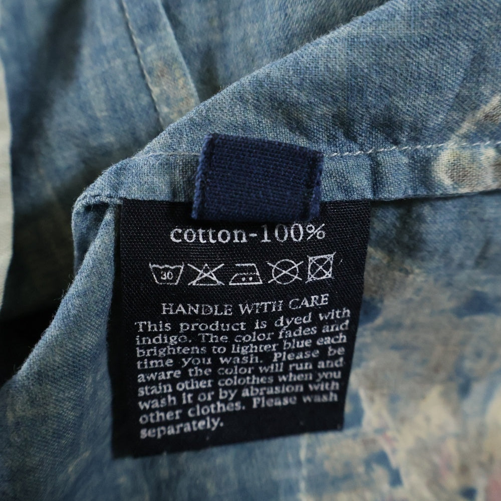 NO BRAND(ノーブランド) R by 45RPM (アールバイフォーティーアールピーエム) 花柄 オープンカラーシャツ レディース グレー