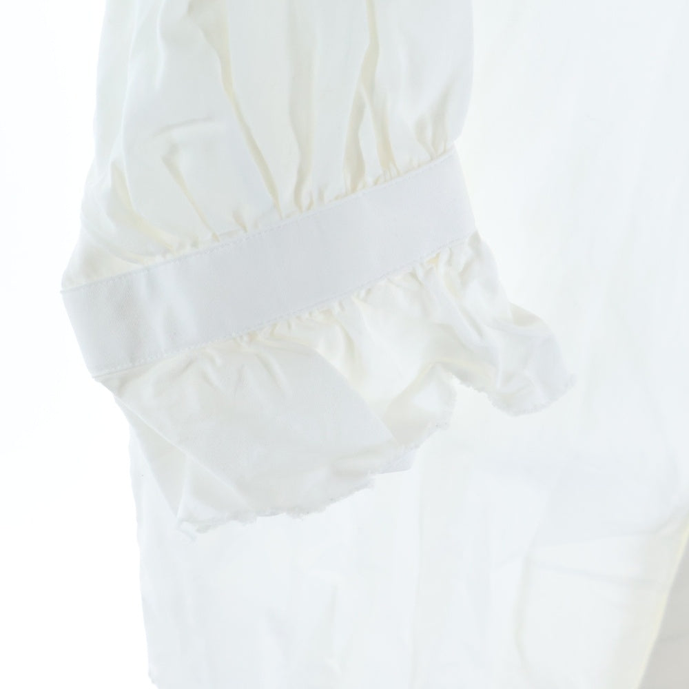 tricot COMME des GARCONS(トリコ コム デ ギャルソン) 07AW AD2007 フリル袖 ハーフスリーブ コットンシャツ レディース ホワイト TT-B007