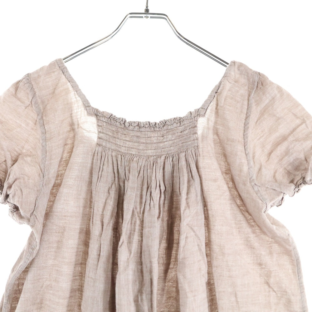 NO BRAND(ノーブランド) R by 45RPM (アールバイフォーティーアールピーエム) オフショル ショートスリーブ ワンピース ドレス レディース ブラウン