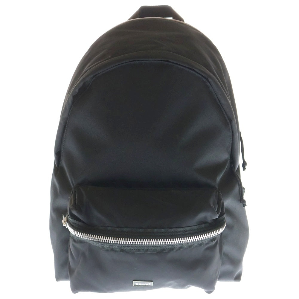 Sacai(サカイ) 24SS POCKET BACK PACK ロゴラバーパッチ ナイロン切替 ポケット バックパック リュックサック ブラック 24-0695S