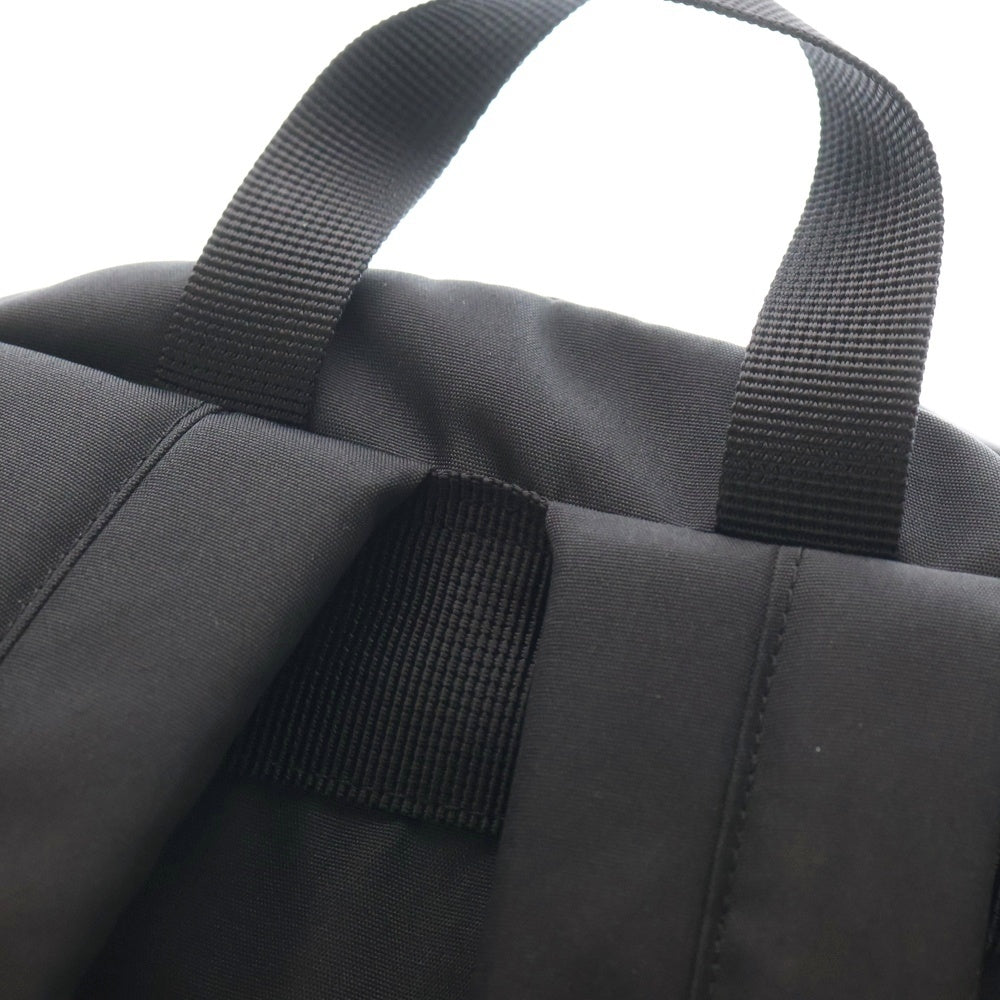 Sacai(サカイ) 24SS POCKET BACK PACK ロゴラバーパッチ ナイロン切替 ポケット バックパック リュックサック ブラック 24-0695S