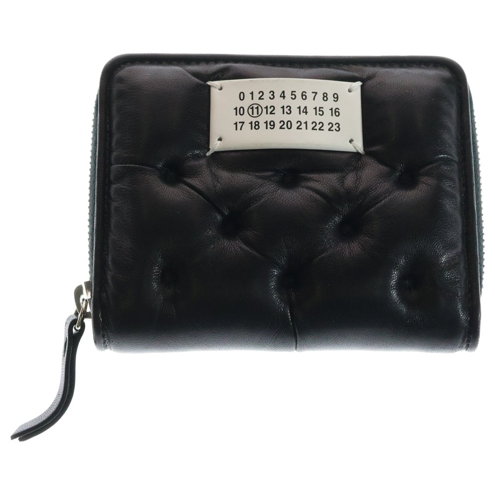 Maison Margiela 11(メゾンマルジェラ11) グラムスラム レザー コインカードケース ラウンドウォレット 財布 ブラック SA1UI0032