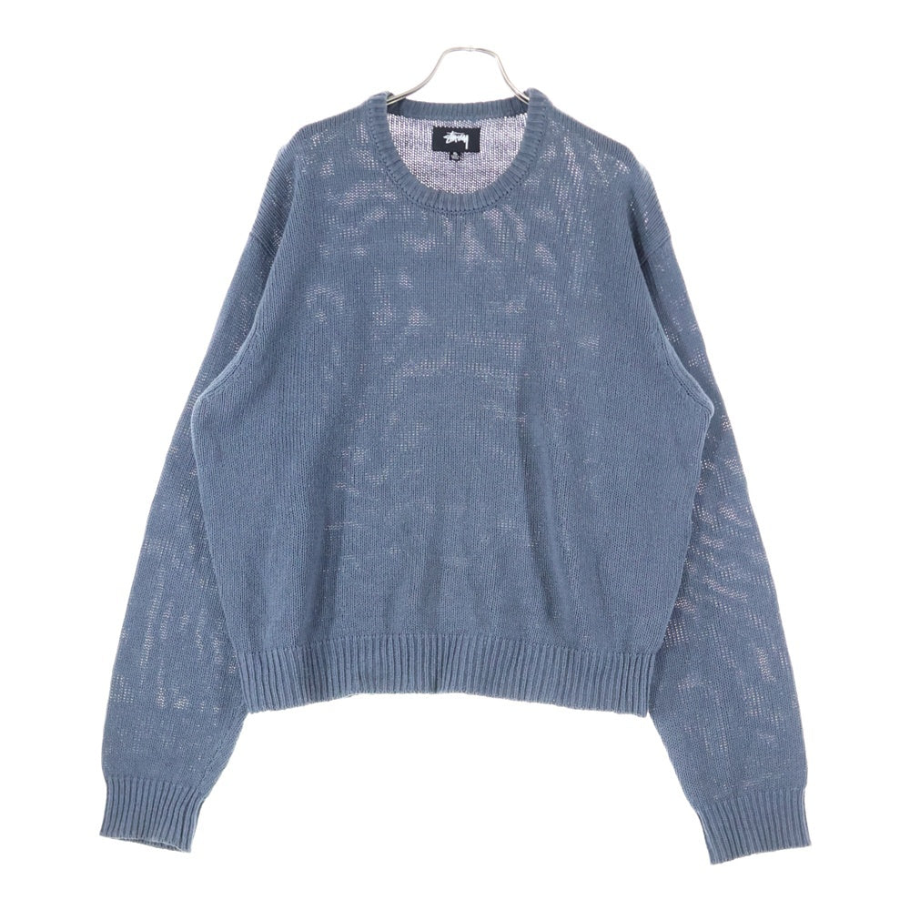 STUSSY(ステューシー) SURFMAN ICON COTTON LINEN CREW サーフマンロゴ