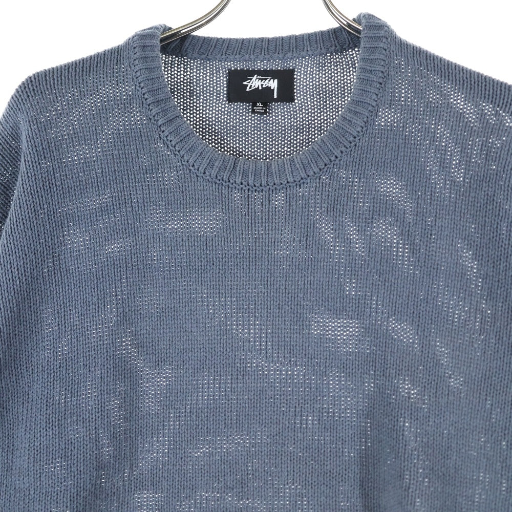 STUSSY(ステューシー) SURFMAN ICON COTTON LINEN CREW サーフマンロゴ