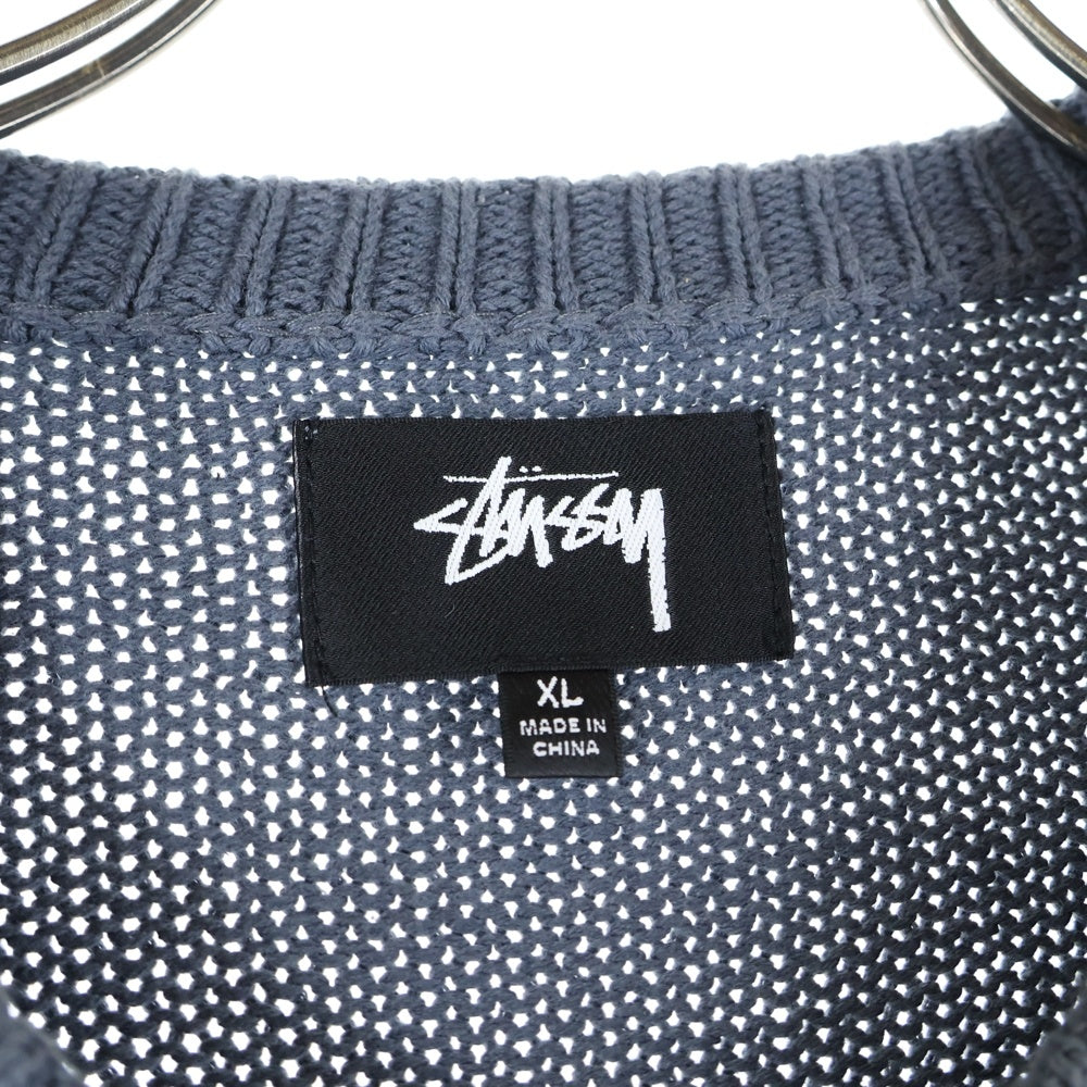 STUSSY(ステューシー) SURFMAN ICON COTTON LINEN CREW サーフマンロゴ