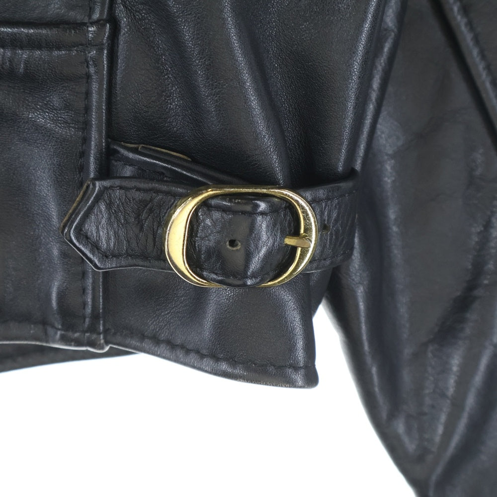 VANSON(バンソン) IKE LEATHER JACKET ジップアップ シングルライダース レザージャケット ブラック
