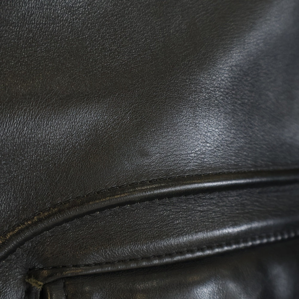 VANSON(バンソン) IKE LEATHER JACKET ジップアップ シングルライダース レザージャケット ブラック