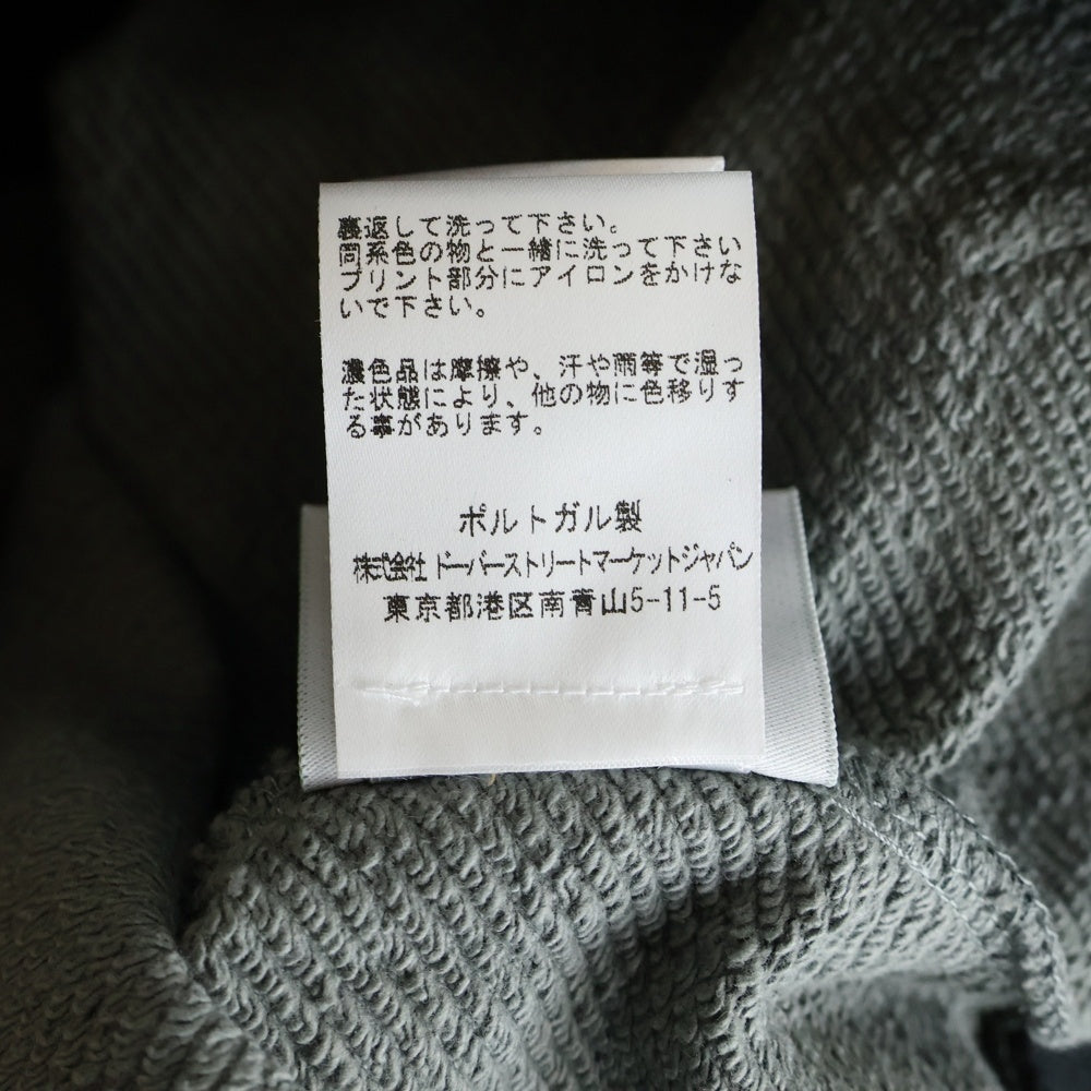 DENIM TEARS(デニムティアーズ) 25AW PLAID COTTON WREATH ZIP HOODIE プレイドコットン リースジップアップフーディー パーカー ブラック FW25TZH010