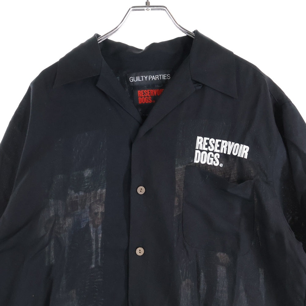 WACKO MARIA(ワコマリア) 24SS ×RESERVOIR DOGS S/S HAWAIIAN SHIRT TYPE 1 レザボアドッグス バックプリント 半袖 ハワイアンシャツ ブラック RD-WM-HI01