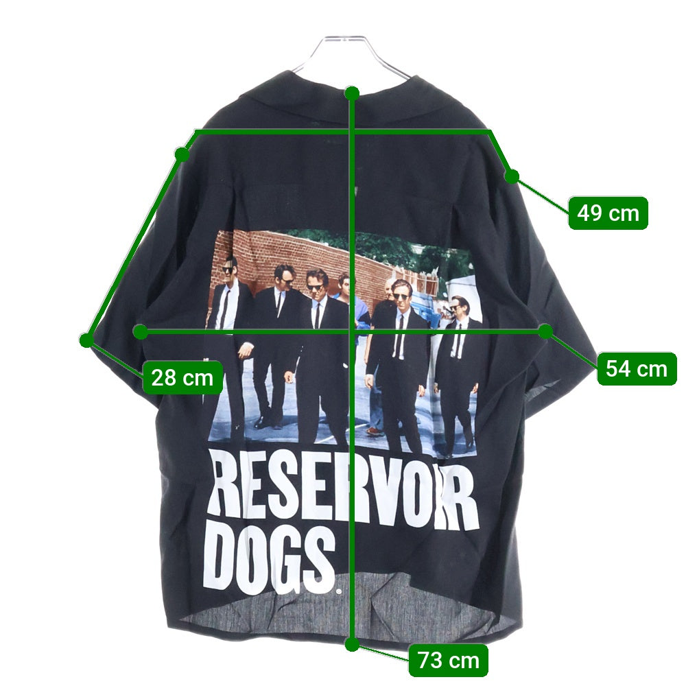 WACKO MARIA(ワコマリア) 24SS ×RESERVOIR DOGS S/S HAWAIIAN SHIRT TYPE 1 レザボアドッグス バックプリント 半袖 ハワイアンシャツ ブラック RD-WM-HI01