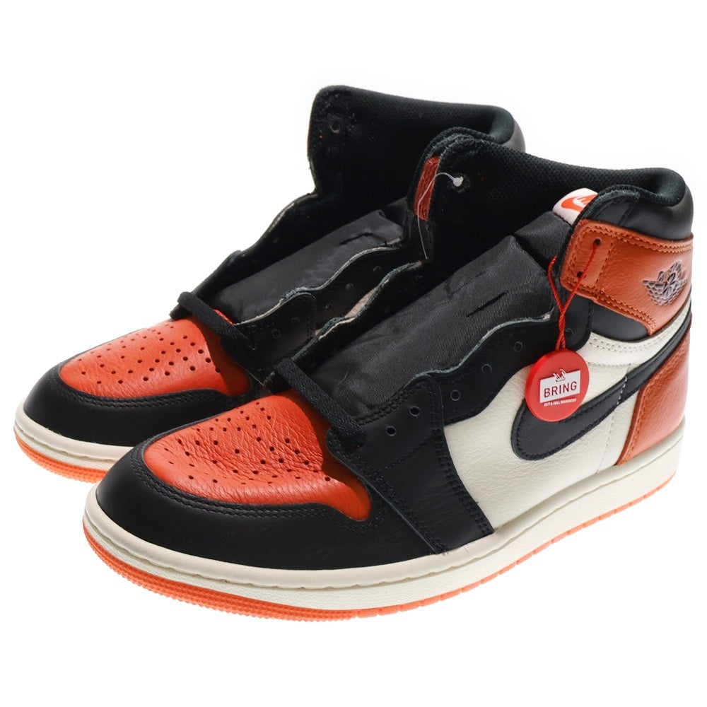 NIKE(ナイキ) AIR JORDAN 1 RETRO HIGH OG SHATTERED BACKBOARD エアジョーダン レトロ シャッタードバックボード ハイカットスニーカー オレンジ US8.5/26.5cm DZ5485-008