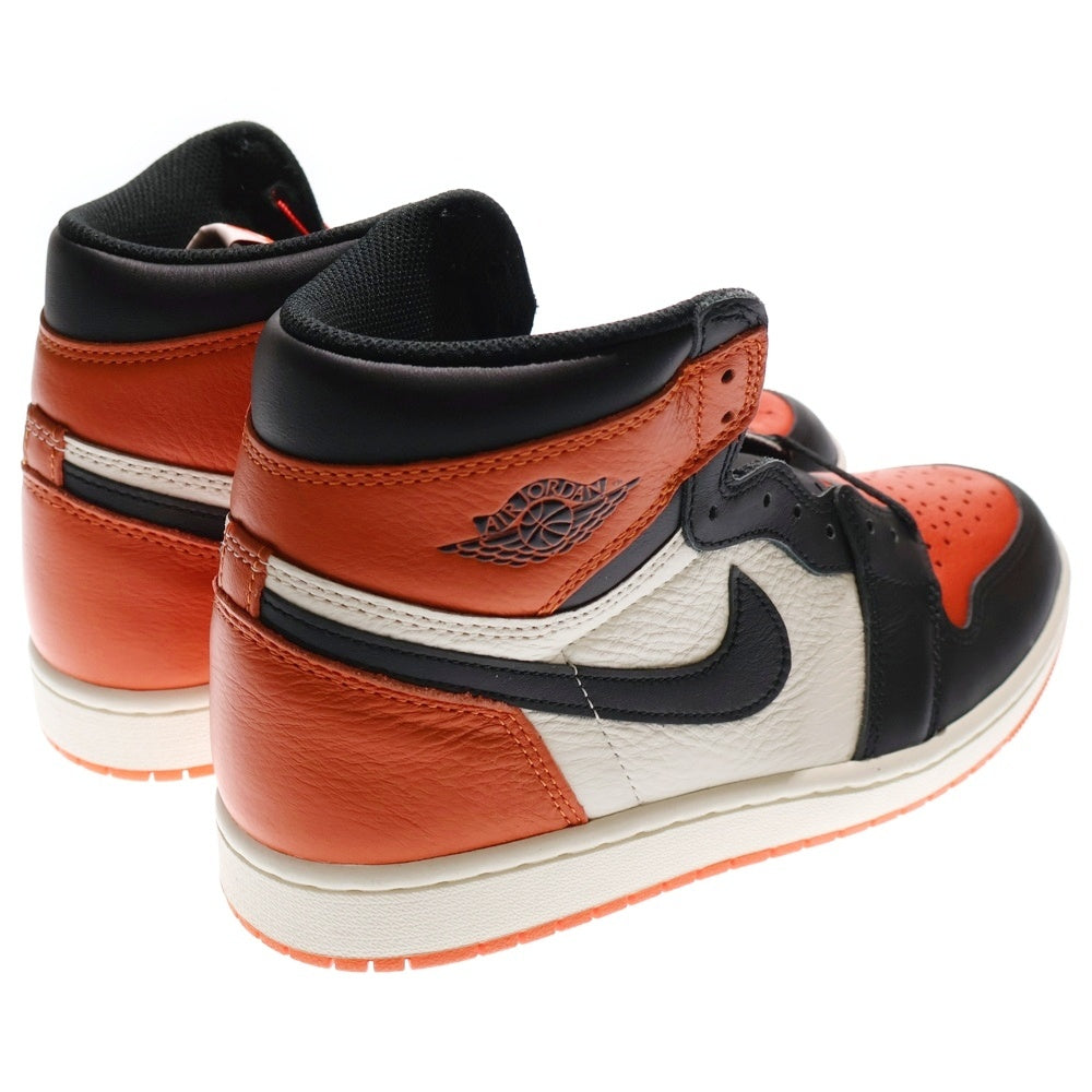 NIKE(ナイキ) AIR JORDAN 1 RETRO HIGH OG SHATTERED BACKBOARD エアジョーダン レトロ シャッタードバックボード ハイカットスニーカー オレンジ US8.5/26.5cm DZ5485-008