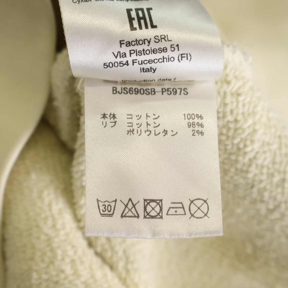 Neil Barrett(ニール バレット) 20AW スターロゴプリントフーディ プルオーバースウェットパーカー アイボリー BJS690SB-P597S