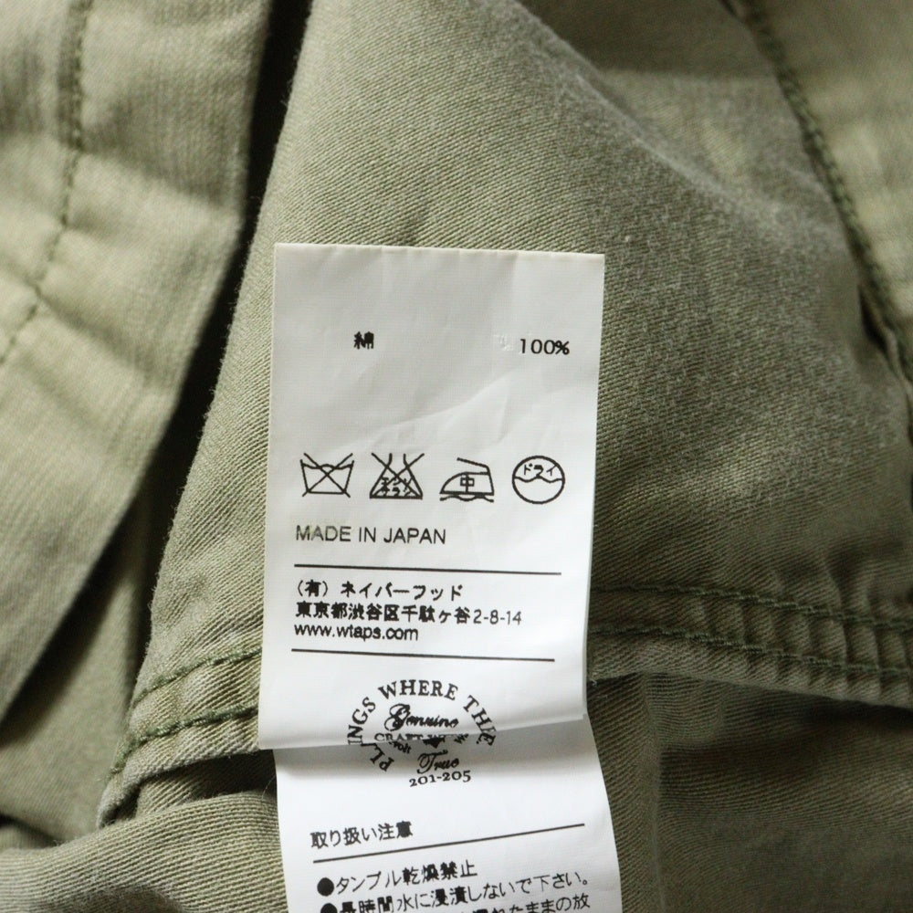 WTAPS(ダブルタップス) 12AW JUNGLE L/S SHIRT ジャングル コットン