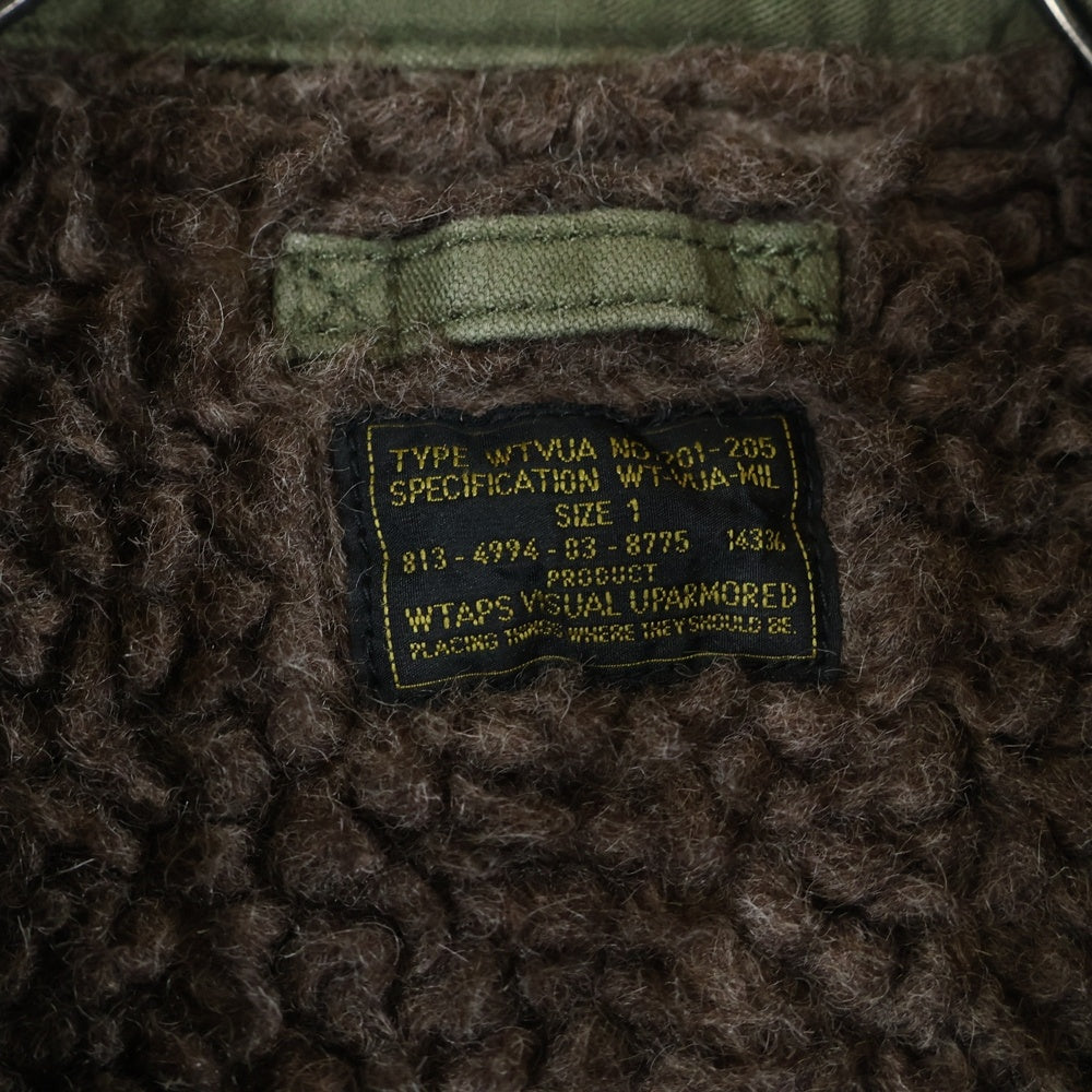 WTAPS(ダブルタップス) 12AW AL-1 JKT 裏ボア フライトジャケット カーキ 122GWDT-JKM05