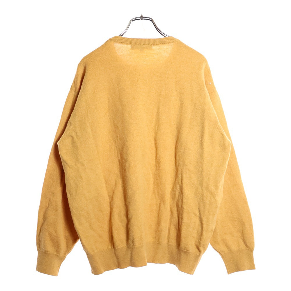 BURBERRY(バーバリー) 胸ロゴデザイン モックネック ニット セーター イエロー