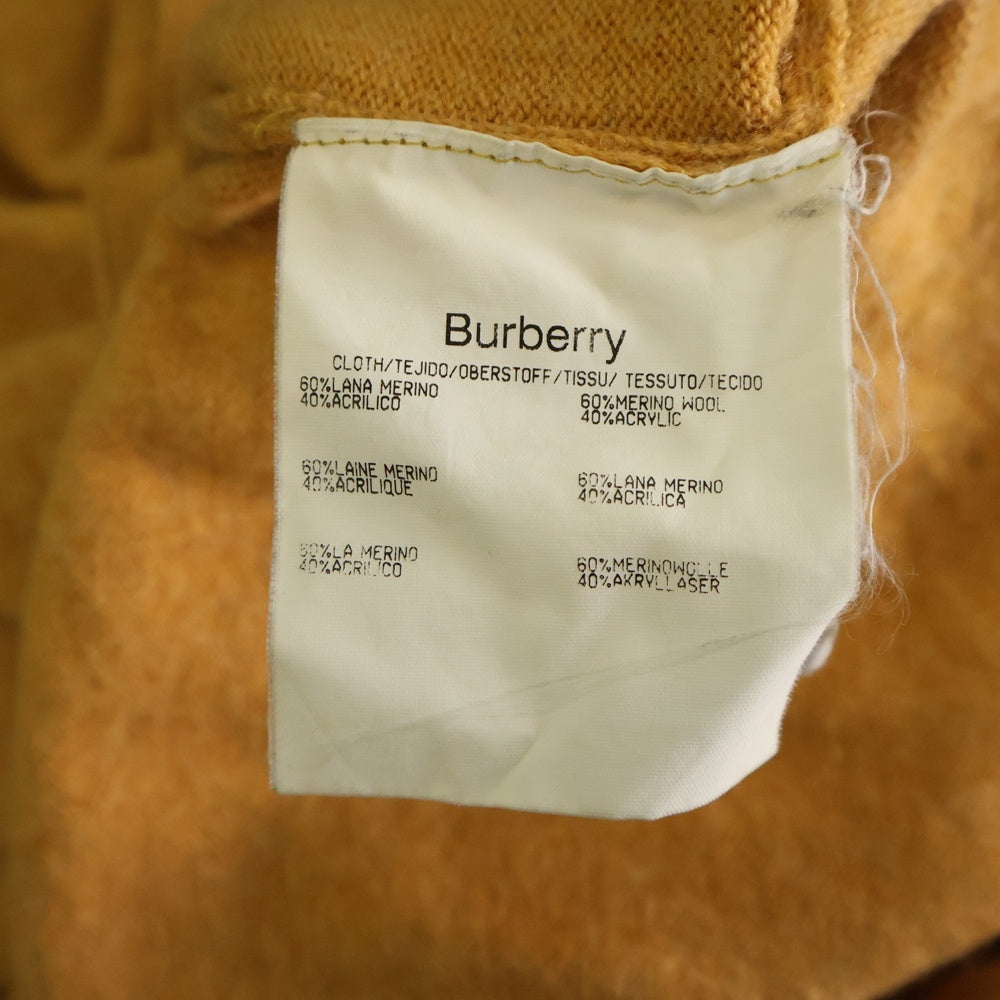 BURBERRY(バーバリー) 胸ロゴデザイン モックネック ニット セーター イエロー