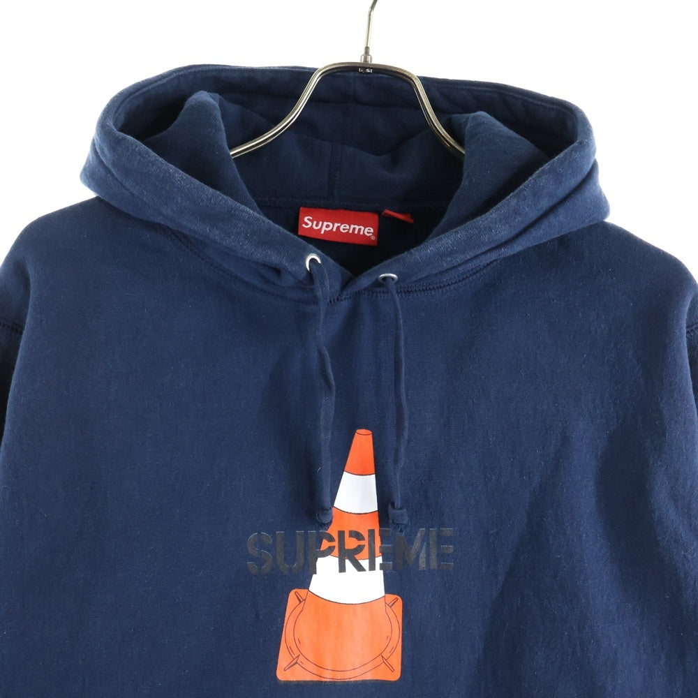 SUPREME(シュプリーム) 19AW Cone Hooded Sweatshirt コーンデザイン カンガルーポケット フーデッド スウェット パーカー ネイビー