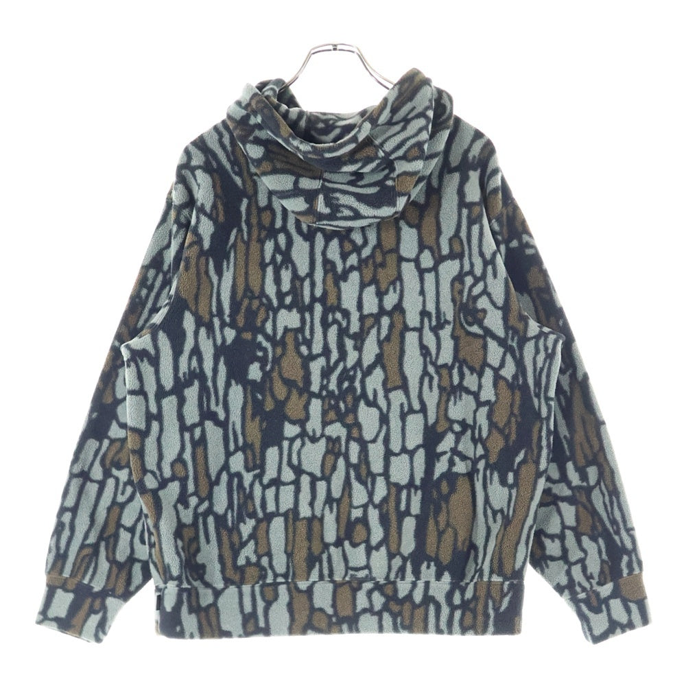 SUPREME(シュプリーム) 20AW Polartec Hooded Sweatshirt ポーラテック ロゴデザイン フーデッド スウェット パーカー グリーン/ブラウン