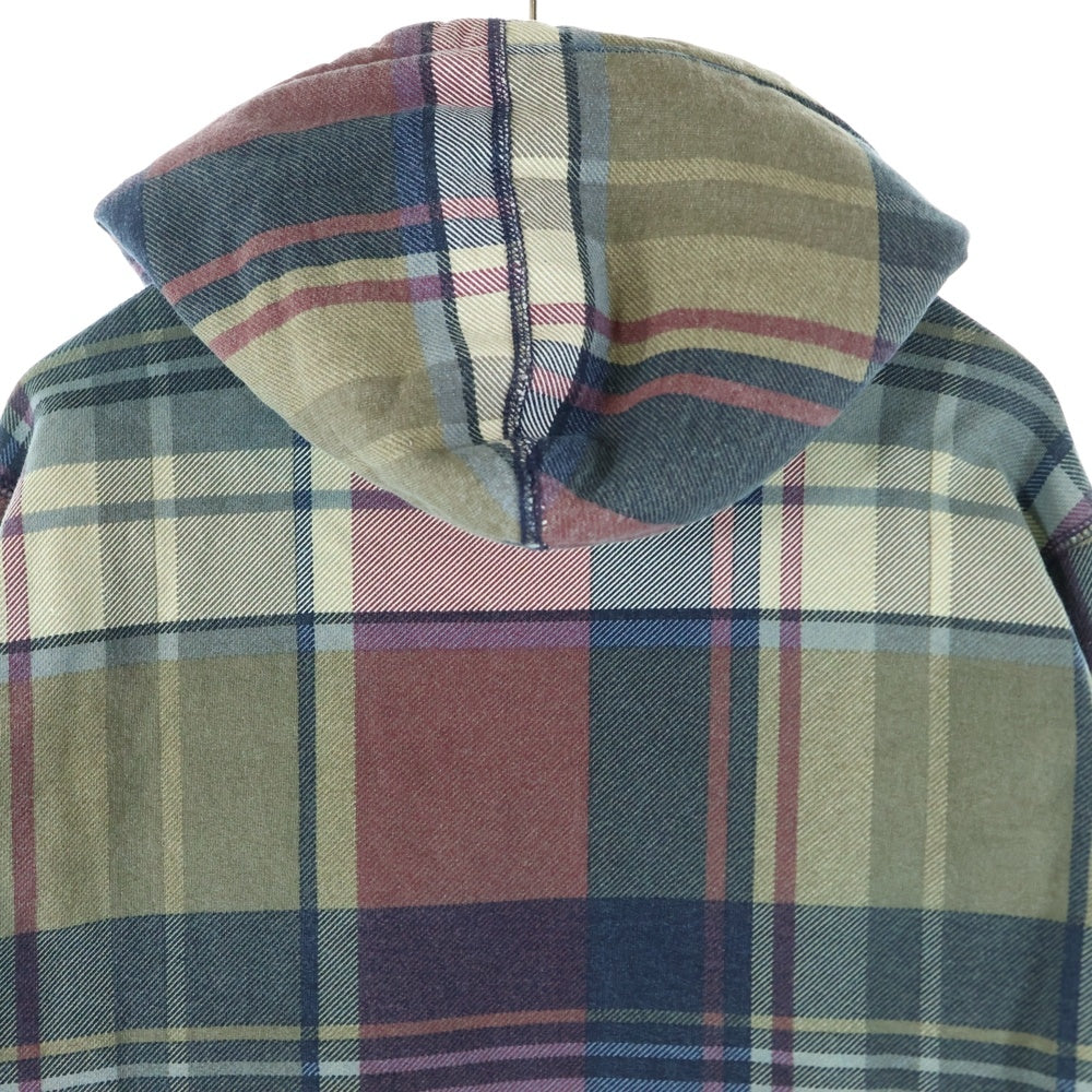 SUPREME(シュプリーム) 14AW Arch Logo Plaid Pullover アーチロゴデザイン チェック柄 フーデッド スウェット パーカー マルチ