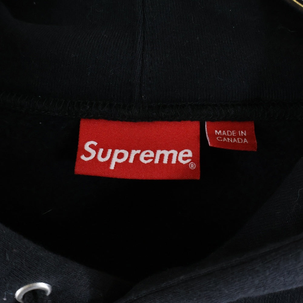 SUPREME(シュプリーム) 21SS Shine Hooded Sweatshirt シャイン フロントロゴデザイン フーデッド スウェット パーカー ブラック