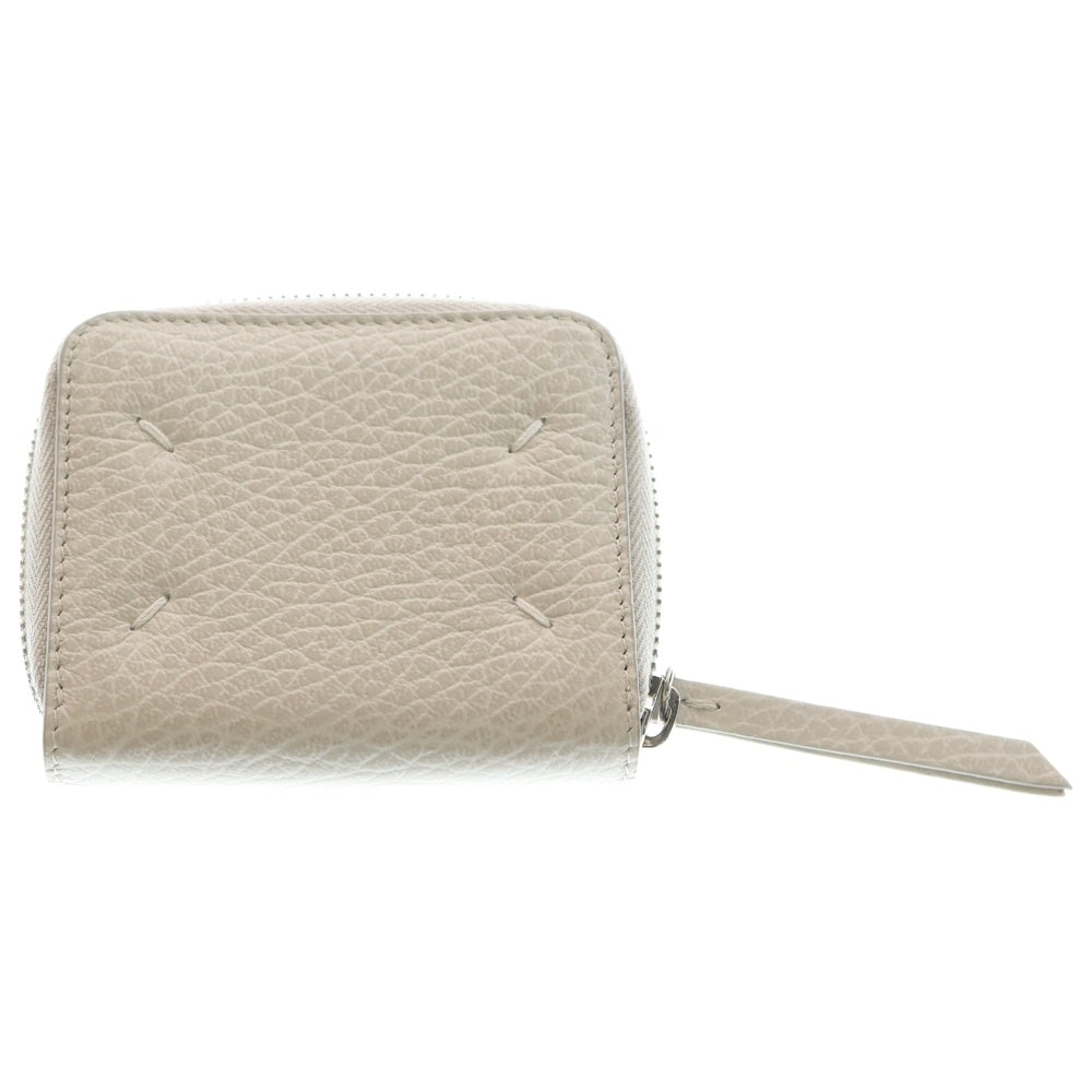 Maison Margiela 11(メゾンマルジェラ11) WALLET カレンダータグ 4ステッチデザイン レザー ショートウォレット 財布 ホワイト S56U10112