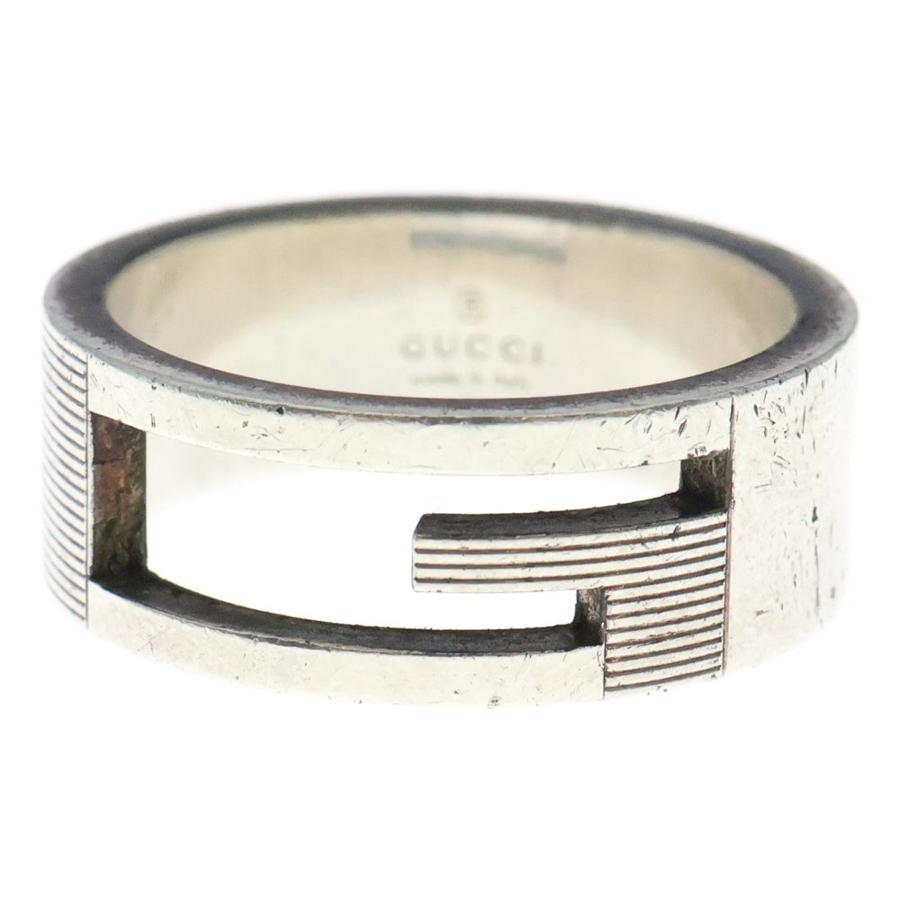 GUCCI(グッチ) ブランデッド カットアウトG リング 指輪 シルバー