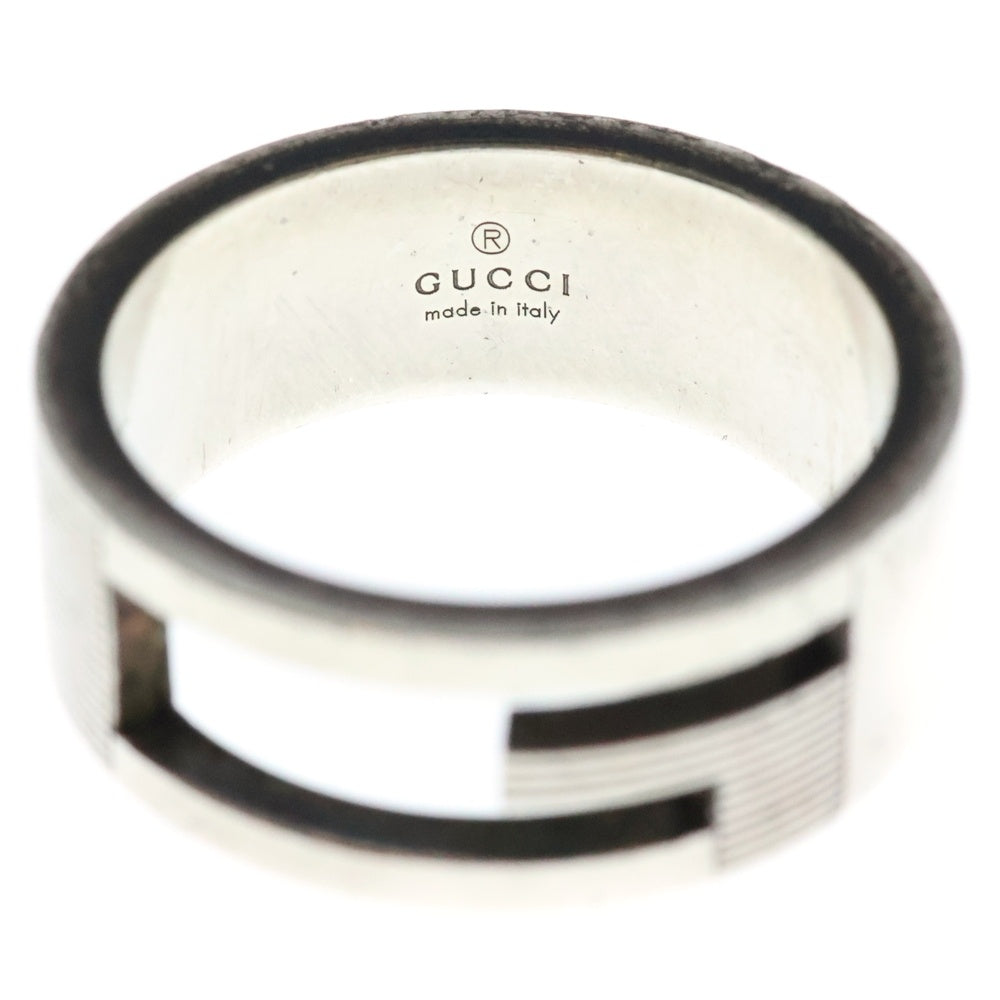 GUCCI(グッチ) ブランデッド カットアウトG リング 指輪 シルバー