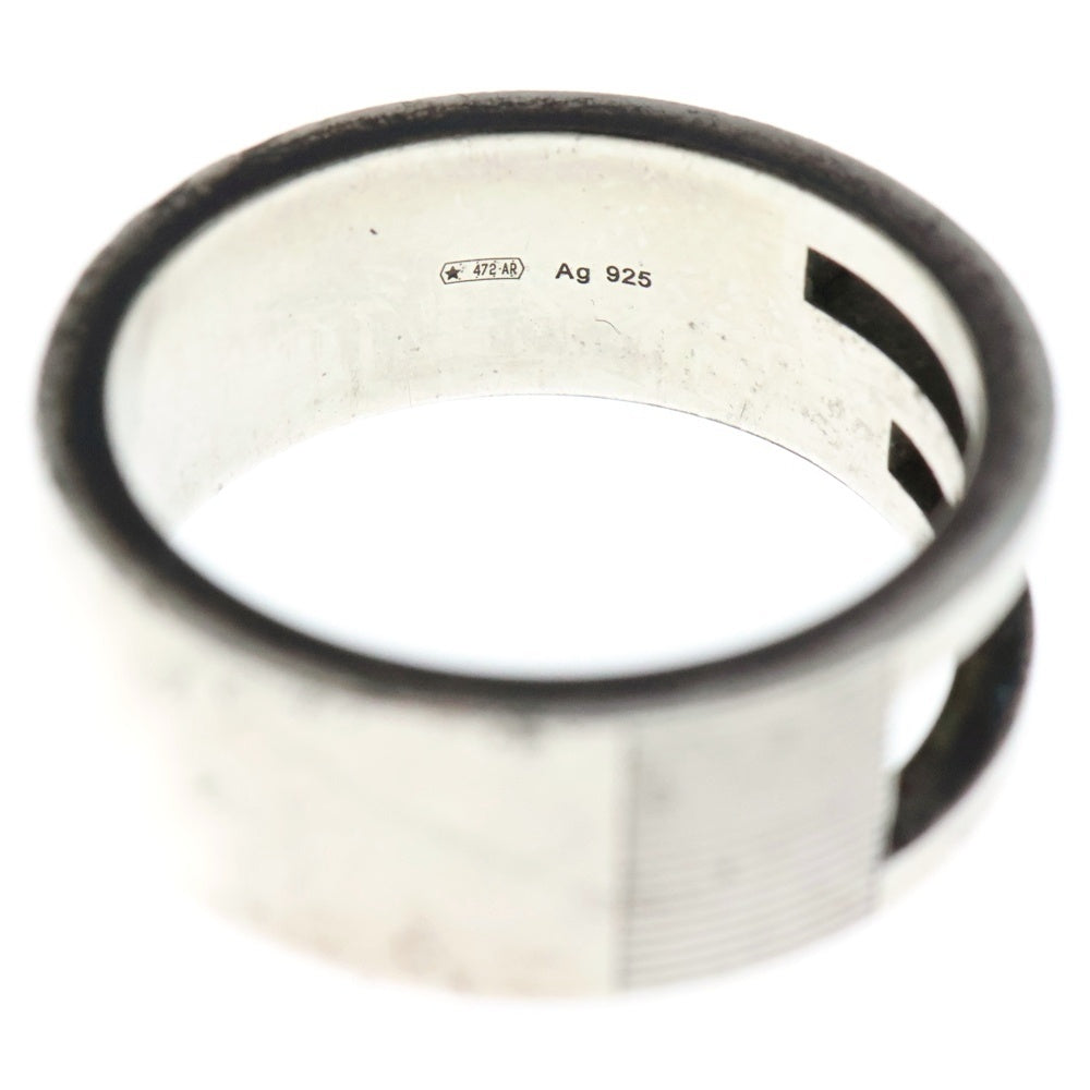 GUCCI(グッチ) ブランデッド カットアウトG リング 指輪 シルバー