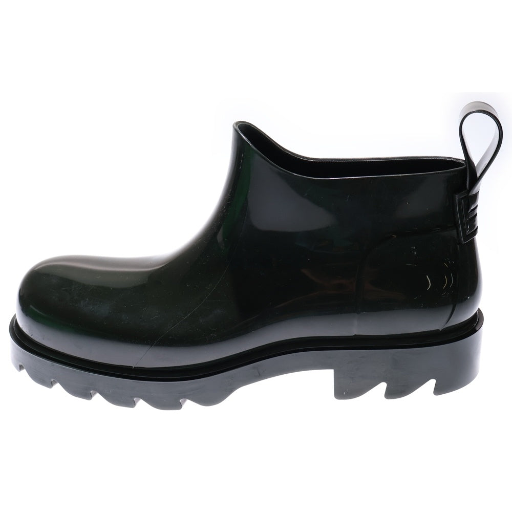 BOTTEGA VENETA(ボッテガヴェネタ) Stride Ankle Boot ストライド アンクル エナメル ラバーブーツカット ハイカットシューズ ダークグリーン 680510V1AJ0