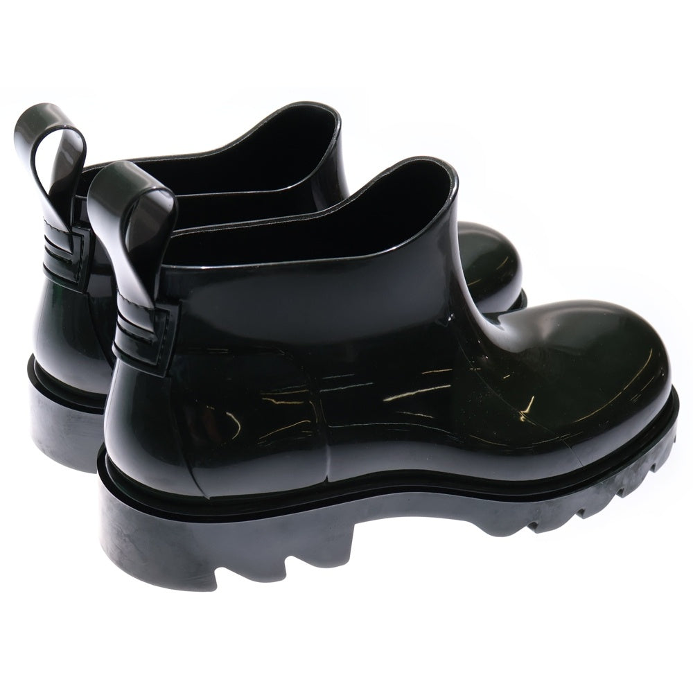 BOTTEGA VENETA(ボッテガヴェネタ) Stride Ankle Boot ストライド アンクル エナメル ラバーブーツカット ハイカットシューズ ダークグリーン 680510V1AJ0