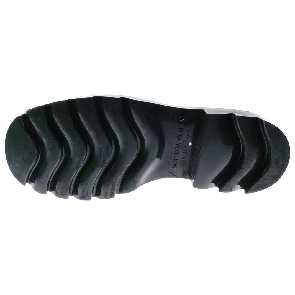 BOTTEGA VENETA(ボッテガヴェネタ) Stride Ankle Boot ストライド アンクル エナメル ラバーブーツカット ハイカットシューズ ダークグリーン 680510V1AJ0