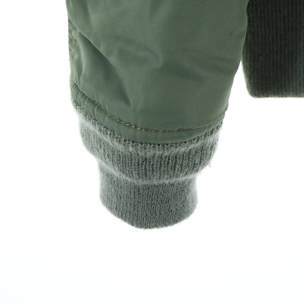 AVIREX(アヴィレックス) MA-1 COMMERCIAL LOGO バック コマーシャルロゴ フライトボンバージャケット ブルゾン カーキ レディース 6252039