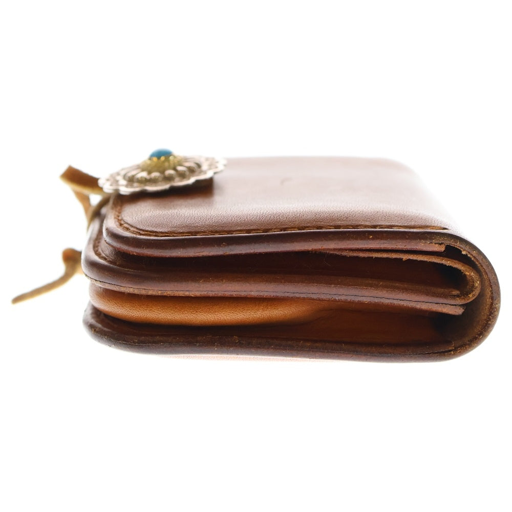 goro's(ゴローズ) 金縄ターコイズ付き フラワーコンチョ付き 角型小銭